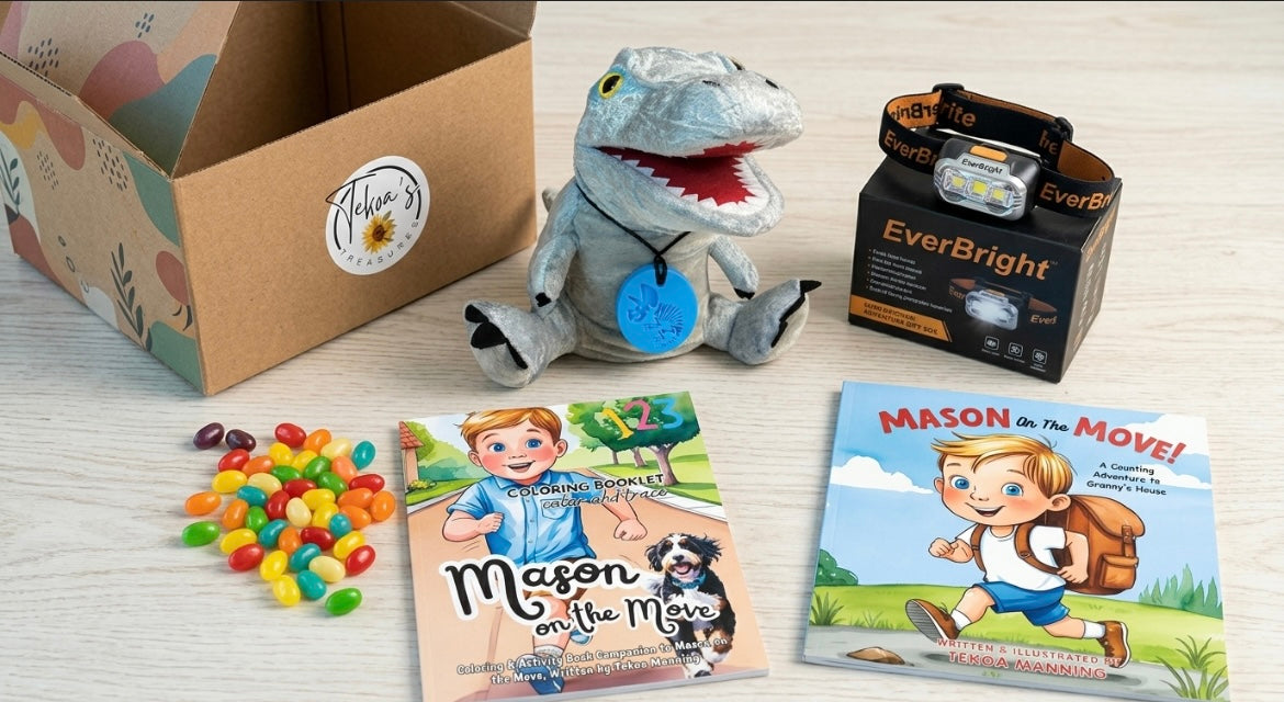 Adventure Gift Box for Kids Ages 3 to 8, Mason on the Move